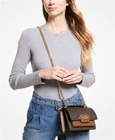 michael michael kors extra small scallop leather crossbody bag|Heather Extra.